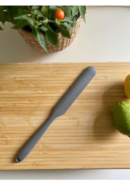 1 Adet Isıya Dayanıklı Silikon Ince Spatula Mutfak Araç Gereçleri Silikon Mutfak Gereçleri