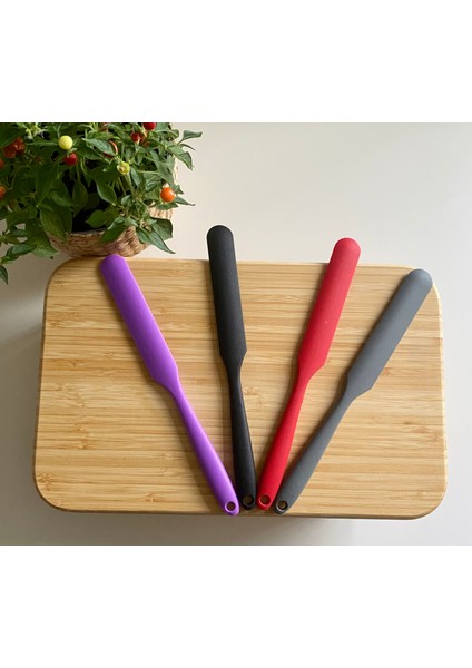 1 Adet Isıya Dayanıklı Silikon Ince Spatula Mutfak Araç Gereçleri Silikon Mutfak Gereçleri
