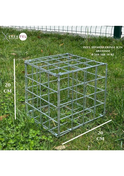 Ersa Tel Çelik Gabion Sepet, Bahçe Dekorasyon, Peyzaj