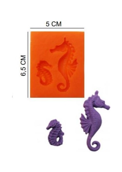 Şeker Hamur Kalıbı Silikon Denizatı 5 x 6,5 cm