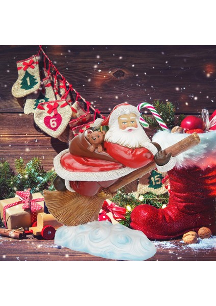 Heykelcik, Heykel Süsleme Tahsil Dekoratif Heykel Noel Baba Süpürge Için (Yurt Dışından) fırsatları