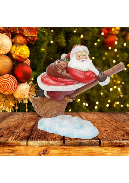 Heykelcik, Heykel Süsleme Tahsil Dekoratif Heykel Noel Baba Süpürge Için (Yurt Dışından) indirimleri