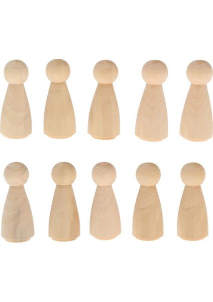 5/10 Boş Ahşap Mandal Insanlar Şekiller Ğı Pasta Üstü 6cm (Yurt Dışından)