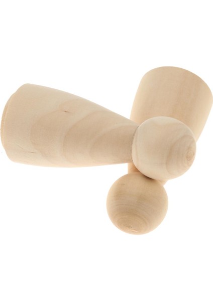 5/10 Boş Ahşap Mandal Insanlar Şekiller Ğı Pasta Üstü 6cm (Yurt Dışından)