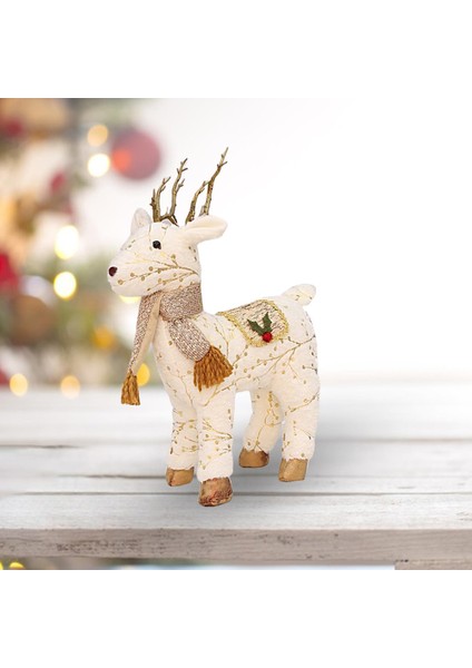Noel Ren Ği Şak Festivaller Için Simüle Elk Cafe Stylee (Yurt Dışından)