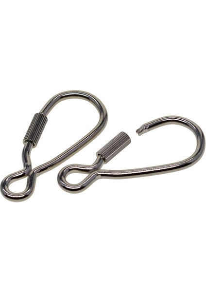 10 Çelik Vida Kilidi Karabina Anahtarlık Yürüyüş Tırmanma Kancası, 46X21MM (Yurt Dışından) indirimleri