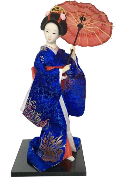 12 Inç Japon Geyşa Japon Geyşa Raf Dekoru Mavi (Yurt Dışından) indirimleri