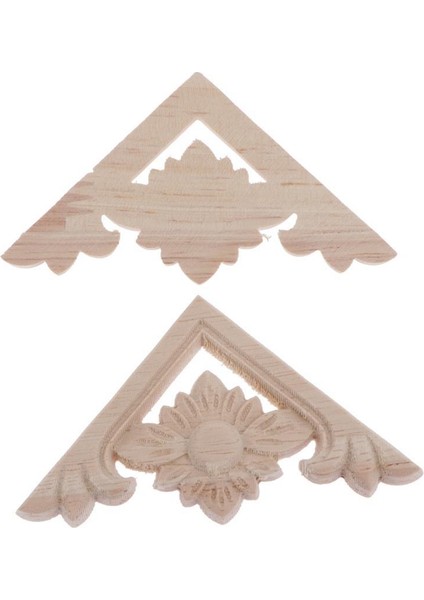 Doğal Ahşap Oyma Boyasız Çı Dekorları 6X6CM 2 (Yurt Dışından) modelleri