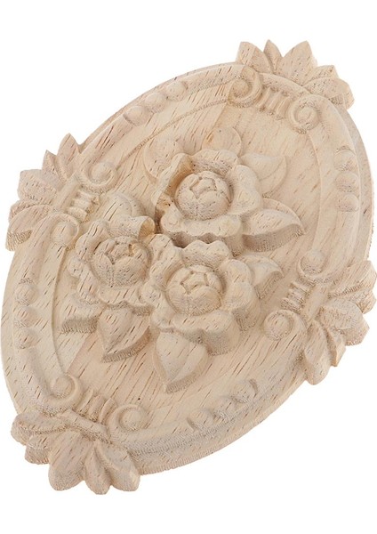 Oval Oymalı Onlay Dekorasyonu Çiçeksiz 13X9CM (Yurt Dışından)