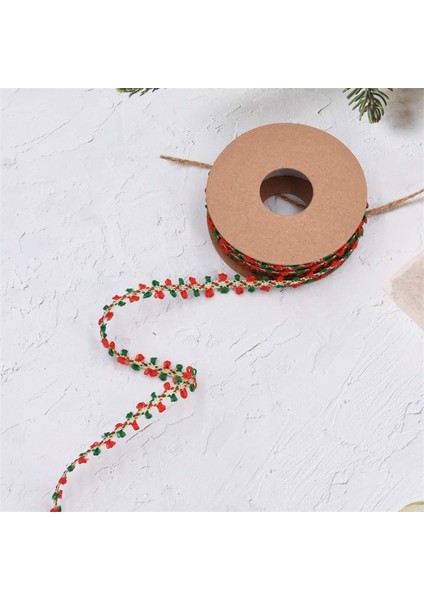 10 Yard Noel Kurdele Dekorasyon Paketleme Ş Saç Kurdeleleri Davetiye Kartı, , Sanatları, Hediye Paketleme, Irmızı Yeş Yard (Yurt Dışından) modelleri