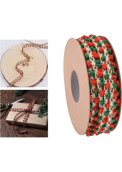 10 Yard Noel Kurdele Dekorasyon Paketleme Ş Saç Kurdeleleri Davetiye Kartı, , Sanatları, Hediye Paketleme, Irmızı Yeş Yard (Yurt Dışından) indirimleri