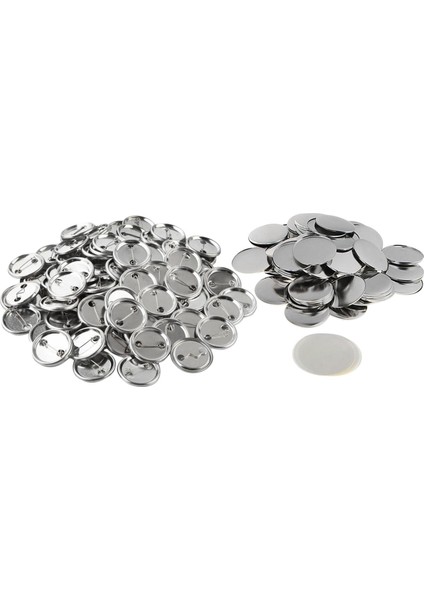 50SET/100SET Boş Düğme Bileşenleri Malzemeleri 25MM 100SET (Yurt Dışından)