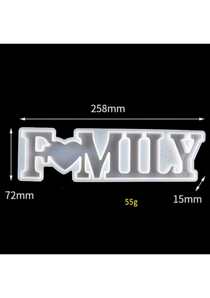 Süsleme Dıy Epoksi Reçine Döküm Mücevher Aleti 258X72X15MM (Yurt Dışından)