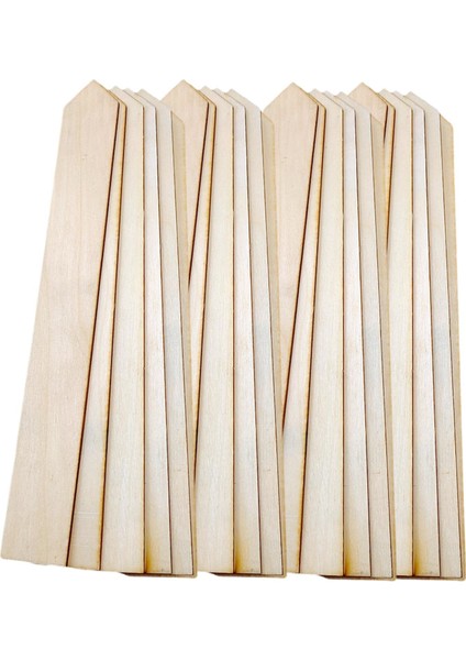 Tamamlanmamış Ahşap Dıy Ahşap El Sanatları Çubukları Kart Yapımı Dekor Doğum Günü 25 24X3CM (Yurt Dışından)