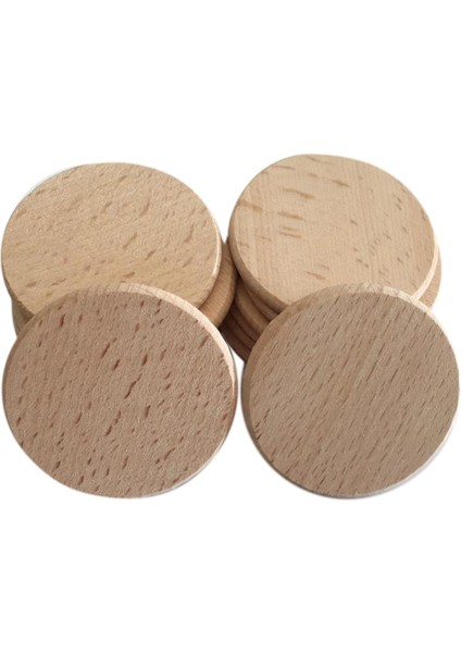 20 Ahşap Bitmemiş Yuvarlak Ahşap Diskler Noel Süslemeleri Yap 3cm (Yurt Dışından)