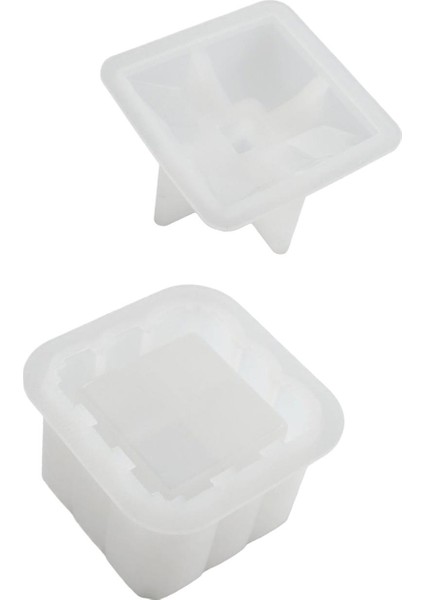 Şeffaf Takı Kapaklı Reçine Yapımı Kalıp Döküm Dıy .2cmx8.2cmx9.6cm (Yurt Dışından)