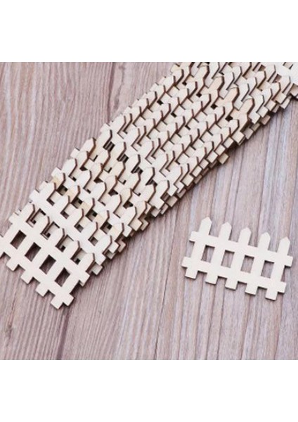 100 Minyatür Çiti Ahşap Çit Sınırı Peri Dekorları 4.9x3.0cm (Yurt Dışından) fiyatları