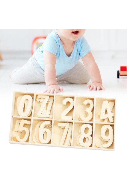 50 Ahşap Rakamlar 0 Ila 9 Öğrenme Ahşap Süslemeler Ahşap (Yurt Dışından) modelleri