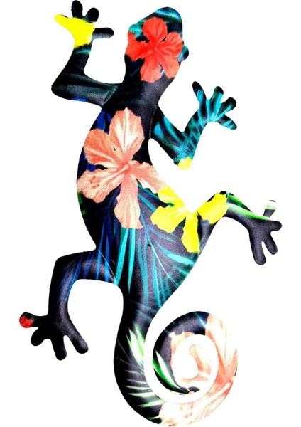 Metal Gecko I, Sergileme Figürü, Açı Dekorasyonu Için 2 (Yurt Dışından)