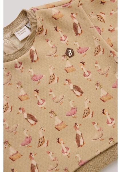 Bg Store Kız Bebek Desenli Sweatshirt modelleri