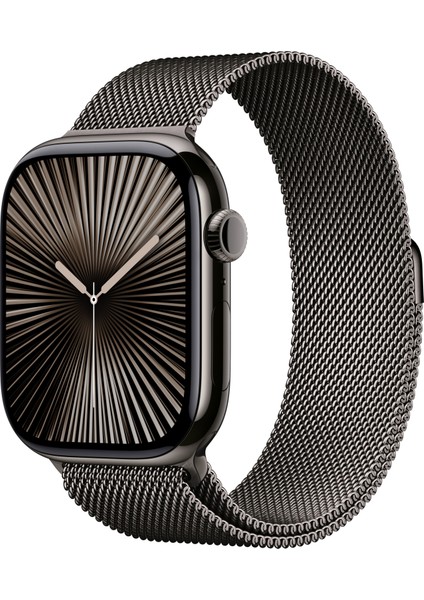 Watch Series 10 GPS + Cellular, 42 mm Arduvaz Titanyum Kasa ve Arduvaz Milano Loop fiyatları
