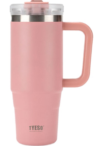Qq Termos Sızdırmaz Pipetli Çift Duvarlı Vakumlu 900ML