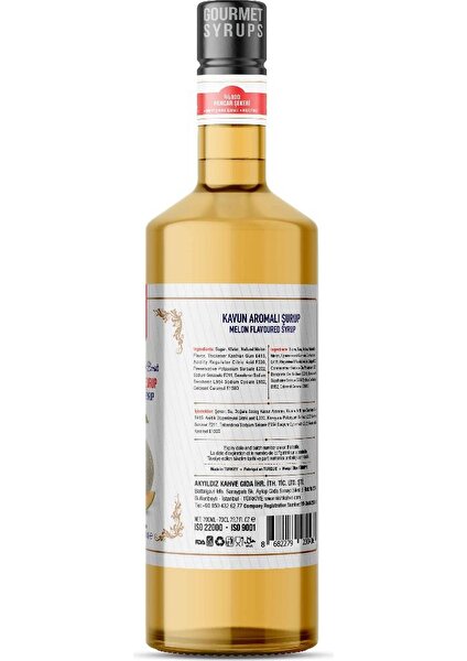 Nish Kahve Nish Kavun Aromalı  Şurup 700 ml