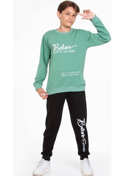 Triliya-Garson Boy Kapşonlu Eşofman Takımı 5-14 Yaş, Lüks Günlük ve Okul, Cepli, Likralı Kumaş fiyatları