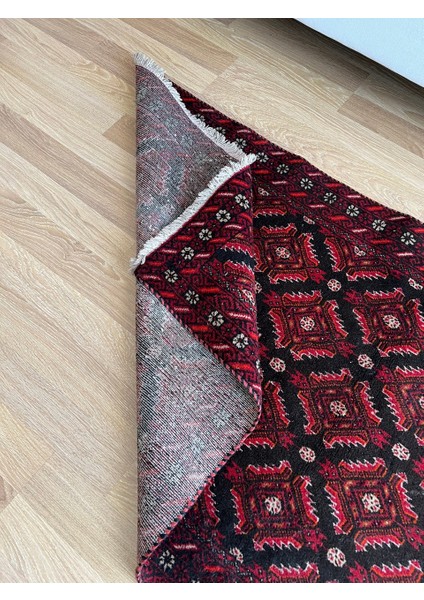 103X184 cm Yıkanabilir Boho Stili Antik El Dokuma Uşak Halısı