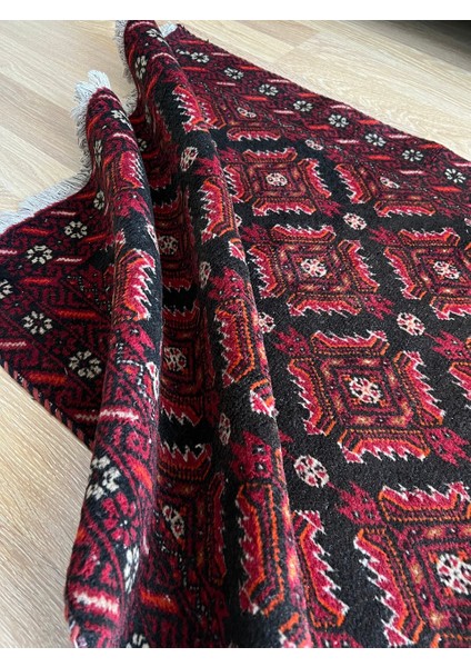 103X184 cm Yıkanabilir Boho Stili Antik El Dokuma Uşak Halısı