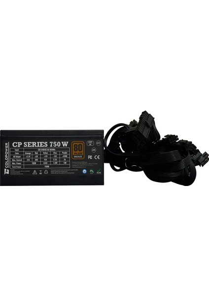 Coldpower Seaview 7x Argb Sessiz Fan Temper Cam 750 Watt 80 Bronze Güç Kaynağı E-Atx Gaming Kasa