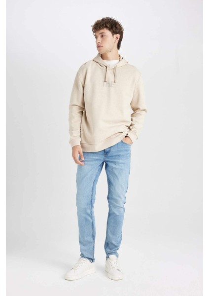 Regular Fit Kapüşonlu Baskılı Sweatshirt Y5286AZ24AU