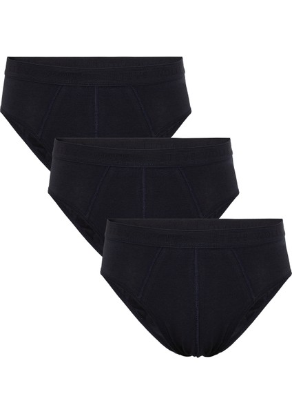 Erkek Lacivert 3’Lü Slip Külot - 23001