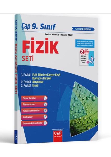 Çap Yayınları 9. Sınıf Fizik Seti (Yeni Müfredat)