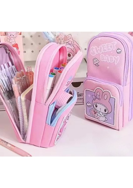 Sevimli Büyük Kapasiteli Su Geçirmez Dayanıklı Kalem Çantası