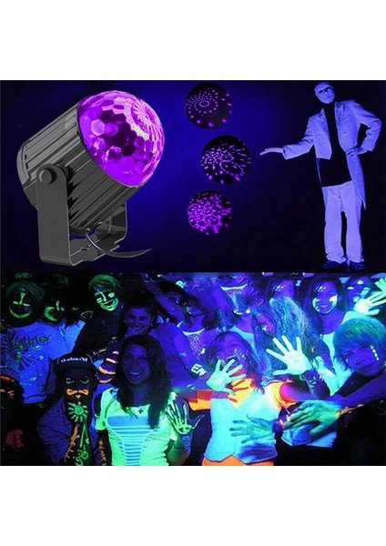Uv Siyah Işık, Fişli Işık 6W, Siyah Projektör Neon Parıltısı, Cadılar Bayramı, Floresan Poster, Ab (Yurt Dışından)