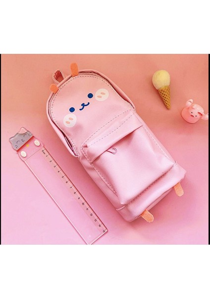 Canta Seklinde Sirin Pembe Kalem Kutusu Buyuk Boy 15 cm fiyatları