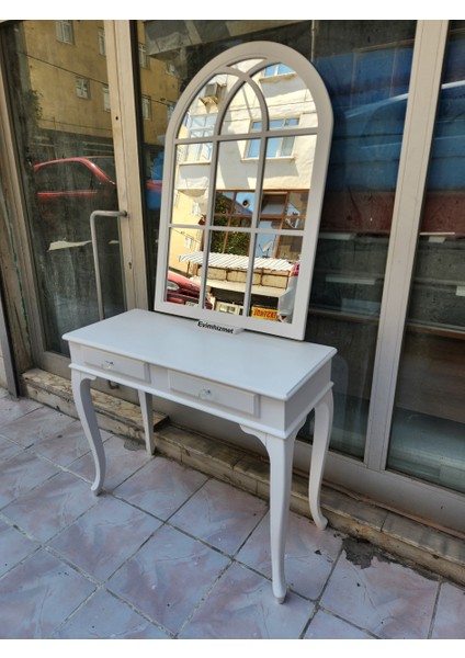120 cm Çekmeceli Beyaz Dresuar & Ayna Takımı modelleri