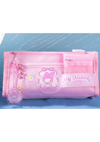 Pembe Kız Çocuk Büyük Kapasiteli Pembe Kalem Kutusu