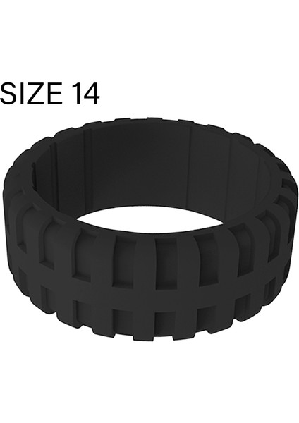 9.0mm Kadınlar Için Popüler Silikon Soğuk Yüzükler Dikdörtgen Evlilik Yüzüğü Çevresel Lastik Spor 14 (Yurt Dışından)