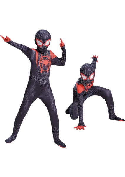 Cadılar Bayramı Miles Morales Kostüm Erkek Çocuk Kostüm