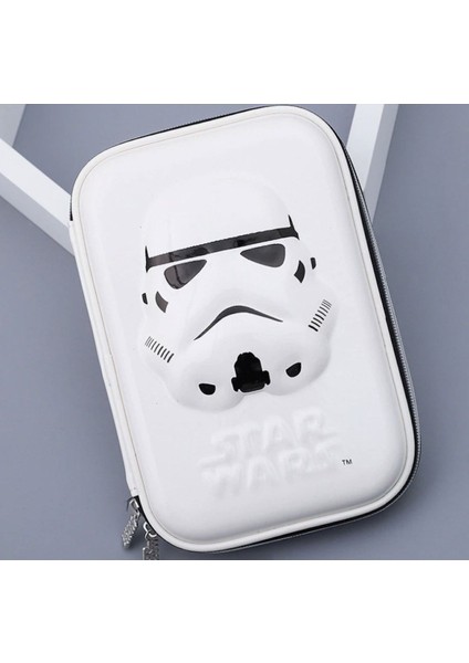 Star Wars Beyaz Buyuk Sert ve Hafif Kalem Kutusu