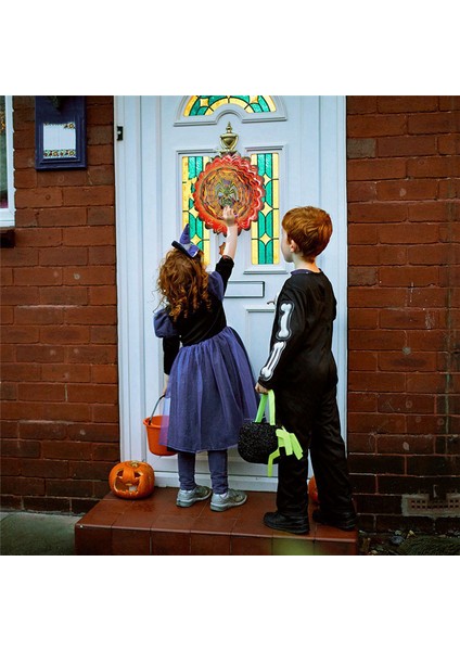 Cadılar Bayramı Örümcek Rüzgar Döndürücü Dönen Bahçe Asılı Dekor Kinetik Heykel Çan Bahçe Tatil Dekorasyonu (Yurt Dışından) modelleri