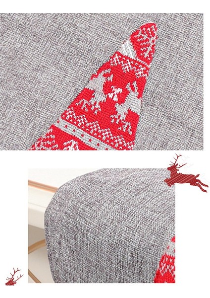 Ev Için Noel Masa Örtüsü Süslemeleri Noel Süsleri Mutlu Yıllar Hediyeleri Navidad (Kırmızı) (Yurt Dışından)