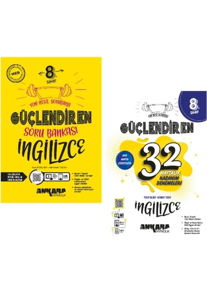 8. Sınıf İngilizce Güçlendiren Soru Bankası + Güçlendiren 32 Deneme