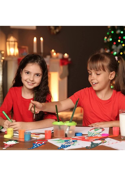 50 Adet Noel Ahşap Cüce Kesik Dilimleri Tamamlanmamış Boş Ahşap Asılı Süsler Kendin Yap El Sanatları Ev Dekoru (Yurt Dışından)