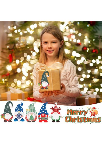 50 Adet Noel Ahşap Cüce Kesik Dilimleri Tamamlanmamış Boş Ahşap Asılı Süsler Kendin Yap El Sanatları Ev Dekoru (Yurt Dışından)