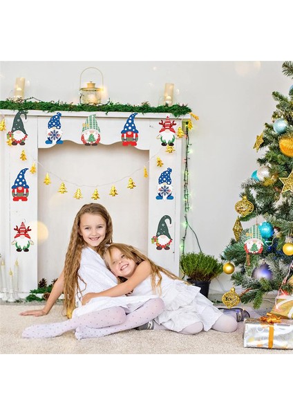 50 Adet Noel Ahşap Cüce Kesik Dilimleri Tamamlanmamış Boş Ahşap Asılı Süsler Kendin Yap El Sanatları Ev Dekoru (Yurt Dışından)