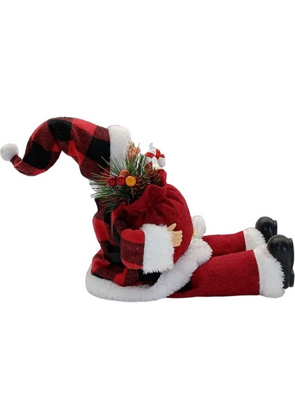 Oturan Noel Baba Noel Süslemeleri Şef Bebek Noel Yeni Yıl Hediye Ağaç Dekoru Dekorasyon Kırmızı (Yurt Dışından)