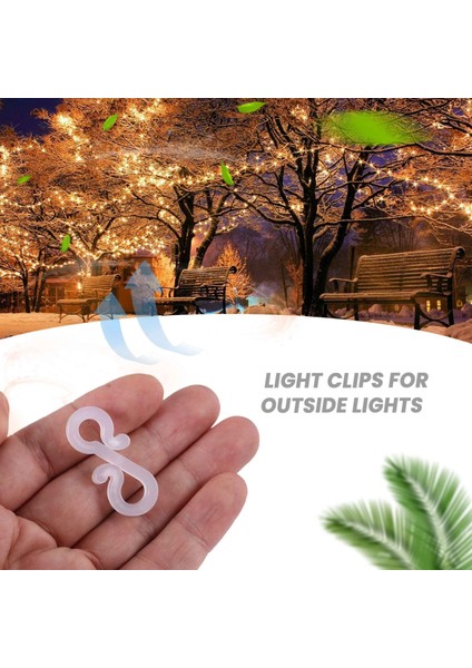 115 Adet Açık Hava Mini Oluk Kancaları, S Klips Askıları Noel Noel Buz Sarkıtı Peri Işıkları Kiremit Çatı (Yurt Dışından)